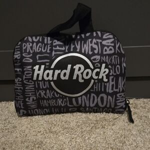Hard Rock Cafe Black and White Logo Dopp Kit